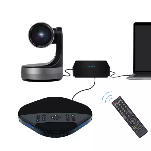 VoiceXpert VXV-420-UMS - комплект для видеоконференцсвязи: камера, всенаправленный спикерфон, коммутационный хаб