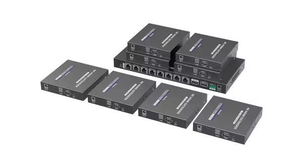 Lenkeng LKV828P-I — Удлинитель-разветвитель 1×8 HDMI по витой паре, 4K, до 70 м