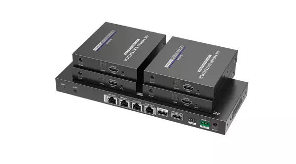 Lenkeng LKV824P-I — Удлинитель-разветвитель 1×4 HDMI по витой паре, 4K, до 70 м