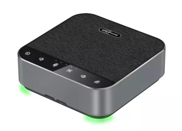 VoiceXpert VXA-213-UBE - USB/Bluetooth cпикерфон, 8х микрофонный массив, беспроводное каскадирование, Hi-Fi динамик 10 Вт, аккумулятор